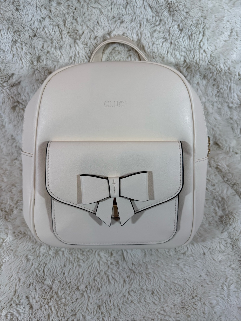 Cluci Cream Mini Bow Backpack